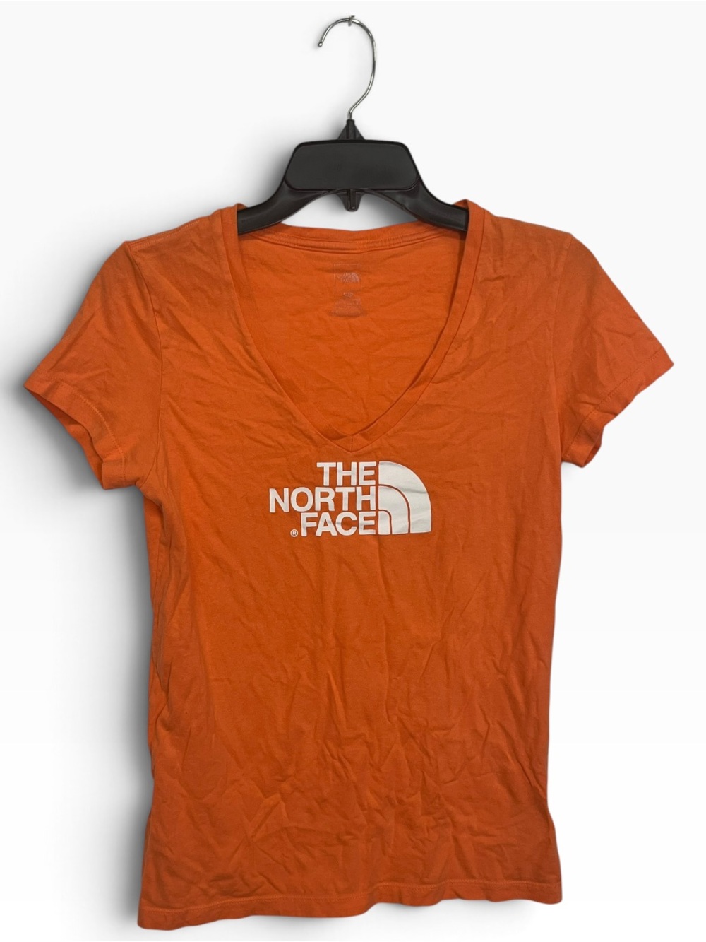 The North Face | Women’s Orange Logo V Neck T-Shirt S